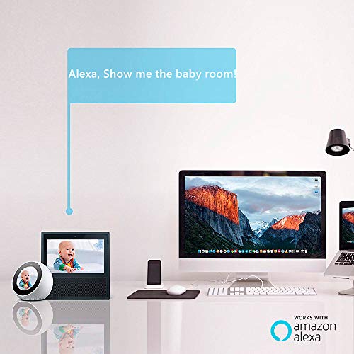EZVIZ ezCube Pro 1080p IP Cámara de Seguridad, 2.4 GHz WiFi Cámara de Vigilancia Audio Bidireccional, Visión Nocturna, Monitor de Bebé, Servicio de Nube Disponible, Compatible con Alexa,1080p