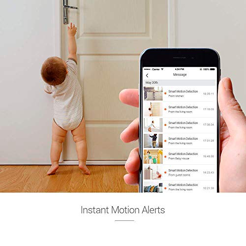 EZVIZ ezCube Pro 1080p IP Cámara de Seguridad, 2.4 GHz WiFi Cámara de Vigilancia Audio Bidireccional, Visión Nocturna, Monitor de Bebé, Servicio de Nube Disponible, Compatible con Alexa,1080p