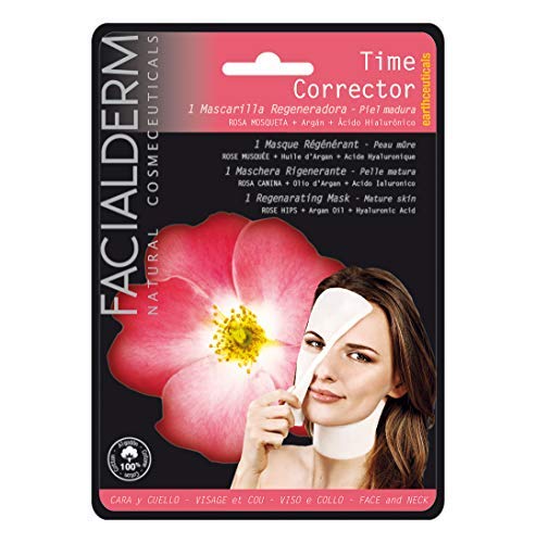 Facialderm - Mascarilla facial Regenerante Time Corrector Rosa mosqueta 1 Unidades 200 g