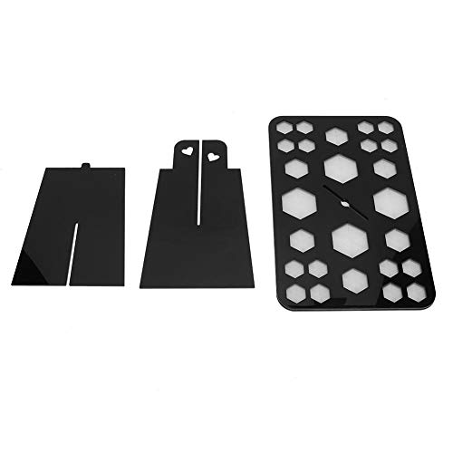 Fácil de desmontar Estante de secado de brochas de 6 agujeros medianos, Pantalla de cepillo con marco en forma de cruz, Fácil de montar 4 Agujeros grandes para maquillajes Maquillaje