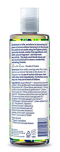 Faith in Nature Gel de Baño Natural de Limón y Árbol del Té, Refrescante, Vegano y No Testado en Animales, sin Parabenos ni SLS, 400 ml