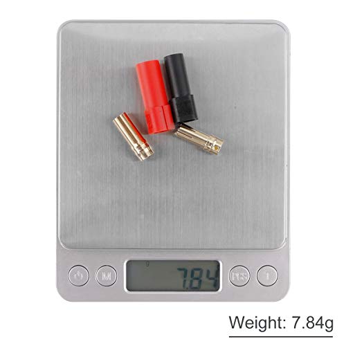 FancyWhoop 8 Pares XT150 Conjunto de Adaptador de Conector Hembra Macho Enchufe 6mm Gold Banana Bullet Plug Conectores para RC Coche Drone FPV Racing Lipo Batería ESC Moto