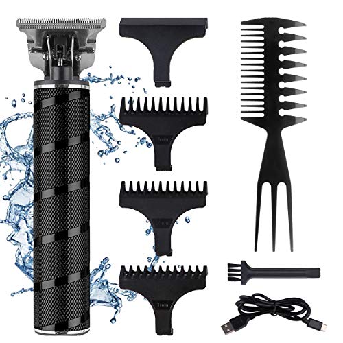 FancyWhoop Barbero Electrico Profesional Impermeable 8 en 1 Barbero Cortapelos Kits Recargable Maquina Cortar pelo Hombre (Negro)