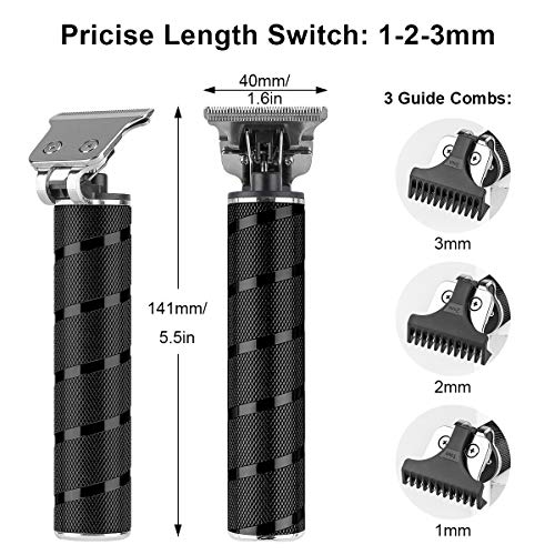 FancyWhoop Barbero Electrico Profesional Impermeable 8 en 1 Barbero Cortapelos Kits Recargable Maquina Cortar pelo Hombre (Negro)