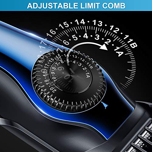 FancyWhoop Barbero Electrico Profesional Maquinilla de Afeitar Impermeable Barbero Cortapelos Kits Recargable Maquina Cortar pelo para hombres Niños Uso Doméstico