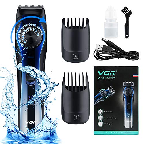 FancyWhoop Barbero Electrico Profesional Maquinilla de Afeitar Impermeable Barbero Cortapelos Kits Recargable Maquina Cortar pelo para hombres Niños Uso Doméstico