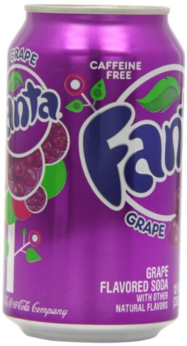 Fanta Grape Soda Can 355 ml (Pack of 12)
