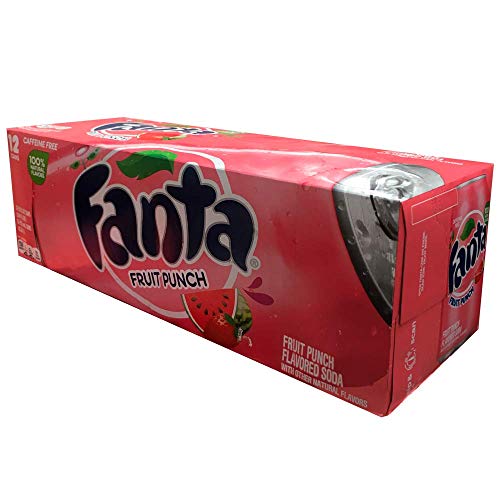 Fanta Refresco Carbonatado Sabor Sandía y Fresa - 12 Unidades