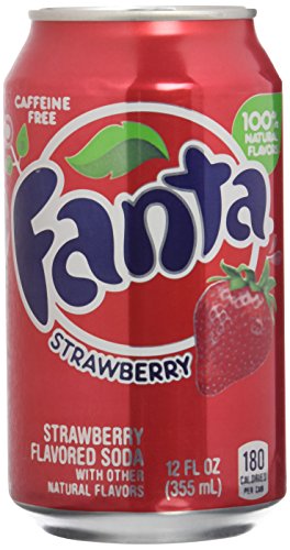 Fanta Refresco con Gas, Sabor Fresa - Paquete de 12 x 355 ml - Total: 4260 ml