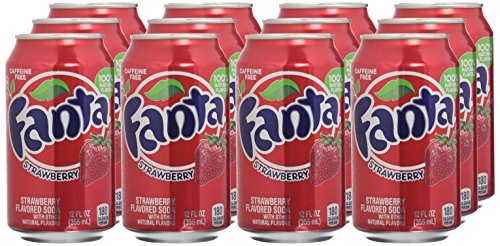 Fanta Refresco con Gas, Sabor Fresa - Paquete de 12 x 355 ml - Total: 4260 ml