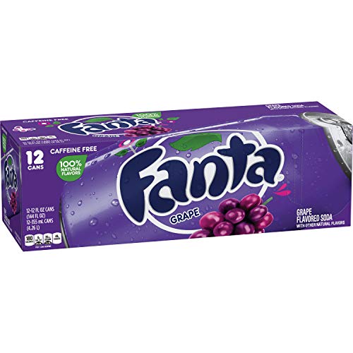 Fanta Refresco con Gas, Sabor Uva - Paquete de 12 x 355 ml - Total: 4.26L