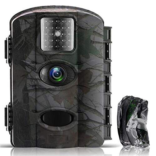 Fantasky Cámara de Caza 16MP 1080P Cámara de vigilància de la Vida Silvestre,Cámara de Juego de detección Nocturna sin LED de Brillo Diseño Impermeable IP65 (Cian)
