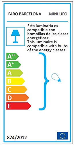 Faro Barcelona 33454 - MINI UFO Ventilador de techo con luz 3 palas madera 3 velocidades con mando a distancia