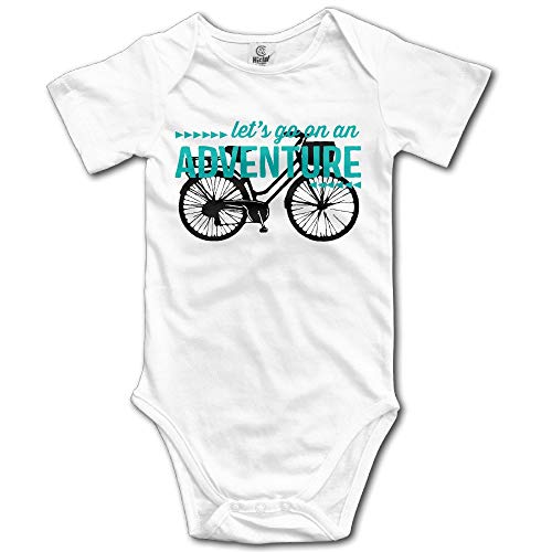 FAVIBES Let's Go On Aventura Bike Travel Infant Girls Cute Baby Onesie Clothes Talla 2T