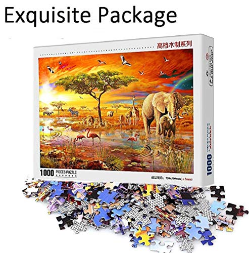 FAWFAW Puzzle Personalizado 1000 Piezas, España Aragón Al Atardecer Puente Río Paisaje, 1500/1000/500/300 Piezas, Regalos De Juguetes para Niños