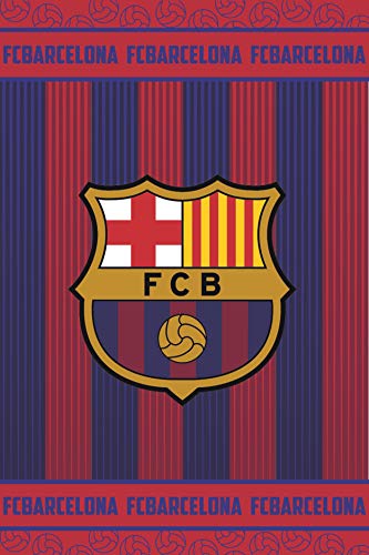 FC Barcelona Manta Polar FCB162, 100 x150 cm, Azulgrana