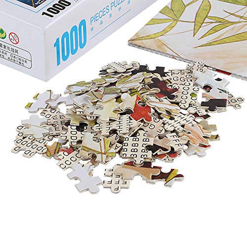 FDDPT Rompecabezas Adultos 1000 Piezas Villa Puzzle de Madera Juego Familiar 75x50cm