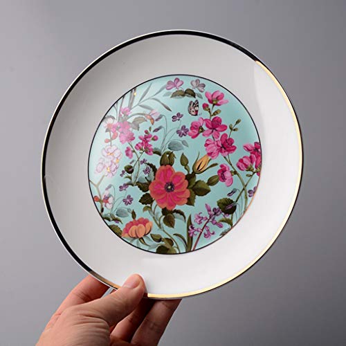 FDPVJSS Juego de Cena Combi-Set, Platos de Porcelana, Plato, cucharas, para hornos de microondas, lavavajillas (Tamaño : 42pcs)