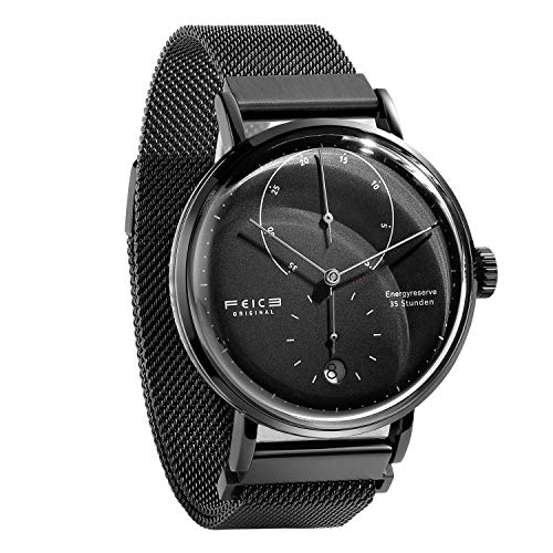 FEICE Reloj Automático para Hombre Reloj Bauhaus Reloj Mecánico Acero Inoxidable Espejo Arqueado Reloj Analógico de Moda Unisex -FM202 Ø42mm