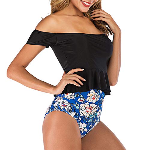 FELZ Bikinis Bikini Mujer Push Up, Trajes de baño de Dos Piezas Bikini Sexy Mujer Verano 2019 Ropa de Playa Bañador Tankinis Push up Camisolas y Pareos Shorts señora Swimsuit Talla Grande