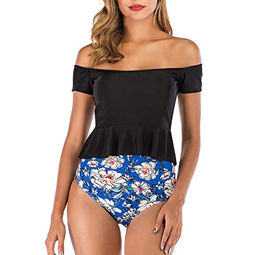FELZ Bikinis Bikini Mujer Push Up, Trajes de baño de Dos Piezas Bikini Sexy Mujer Verano 2019 Ropa de Playa Bañador Tankinis Push up Camisolas y Pareos Shorts señora Swimsuit Talla Grande
