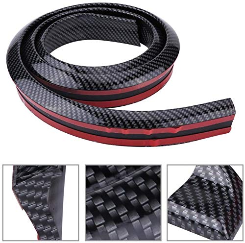 Fibra De Carbón 150cm Posterior Caucho Labio Parachoque Techo Maletero Revelación Ala Compatible Con Nissan Por Navara, Note