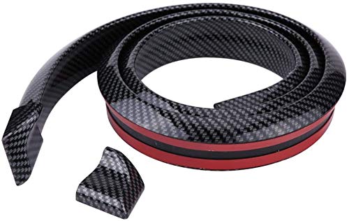 Fibra De Carbón 150cm Posterior Caucho Labio Parachoque Techo Maletero Revelación Ala Compatible Con Nissan Por Navara, Note