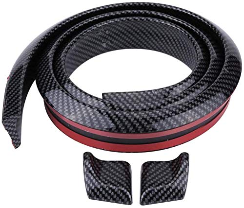 Fibra De Carbón 150cm Posterior Caucho Labio Parachoque Techo Maletero Revelación Ala Compatible Con Nissan Por Navara, Note