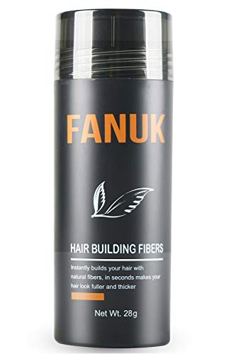 Fibras Capilares Natural Negro 28 Gramos Caída Cabello Disimular Calvicie Con Polvo de Queratina Aumentar el Volumen Hombre Mujer