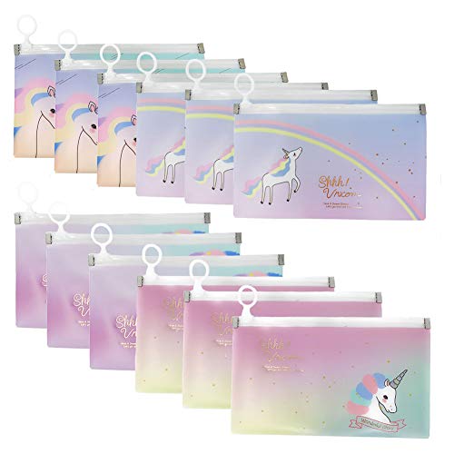 Fiesta Cotigo Bolsa para Guardar Mascarillas Portátil con Cremallera,Estuche para mascarillas de Almacenamiento de Plástico contra el Polvo y la Suciedad - Paquete de 12 (Bolsa de almacenaje)