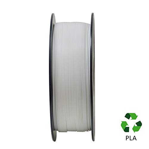 Filamento PLA 1.75 mm, GIANTARM Impresora 3D PLA Filamento 1kg Spool, Blanco…