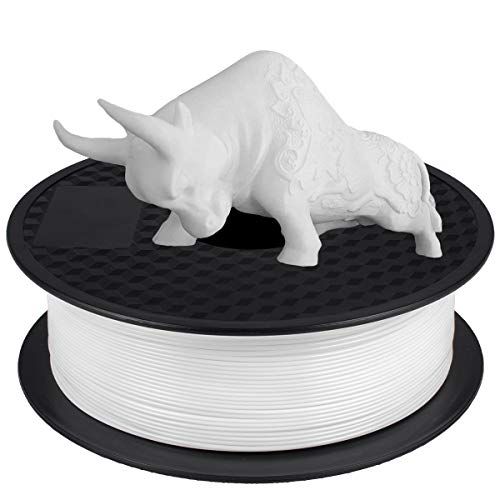 Filamento PLA 1.75 mm, GIANTARM Impresora 3D PLA Filamento 1kg Spool, Blanco…