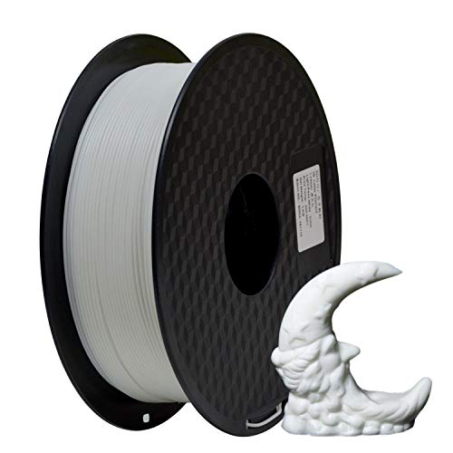 Filamento PLA 1.75 mm, GIANTARM Impresora 3D PLA Filamento 1kg Spool, Blanco…