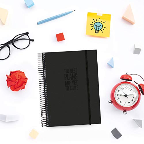 Finocam - Agenda 18 Meses 2020-2021 E10-155x212 Semana Vista Apaisada Espiral Negra Español