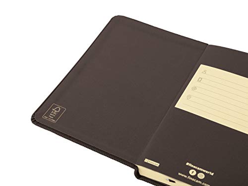 Finocam - Agenda 2021 Semana vista apaisada Minimal Textura Negro Español