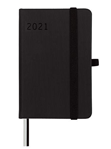 Finocam - Agenda 2021 Semana vista apaisada Minimal Textura Negro Español