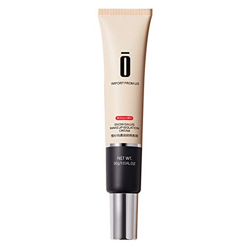 FinWell Makeup Primer Face Makeup Base Pores Acne Marks Cover Smooth Moisturizing Oil Control Essence Concealer Foundation 30g for Any Skin Types