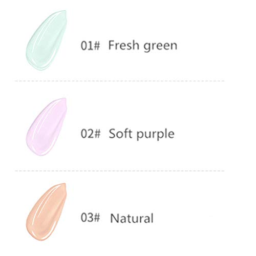 FinWell Makeup Primer Face Makeup Base Pores Acne Marks Cover Smooth Moisturizing Oil Control Essence Concealer Foundation 30g for Any Skin Types