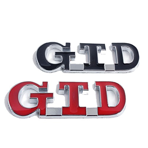 Fireman's Auto Car GTD Grill Grille Emblem Fit For Golf Passat CC Rear Boot MK4 MK5 MK6 Car-Styling Car-Cover Auto Accessory (Black)