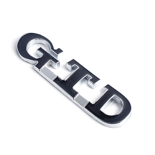 Fireman's Auto Car GTD Grill Grille Emblem Fit For Golf Passat CC Rear Boot MK4 MK5 MK6 Car-Styling Car-Cover Auto Accessory (Black)