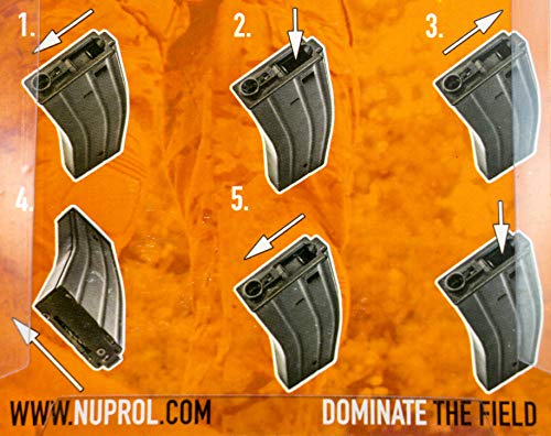 First and Only Airsoft NUPROL M4 Metal HI-Cap mag Magazine 370 RND e Parche de la Prima y la Venta al por Menor dettaglio