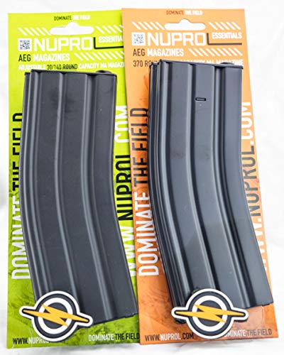 First and Only Airsoft NUPROL M4 Metal HI-Cap mag Magazine 370 RND e Parche de la Prima y la Venta al por Menor dettaglio