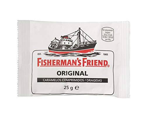 Fisherman's Friend Original, Caramelo Comprimido Con Azúcar - 12 unidades de 25 gr. (Total 300 gr.)