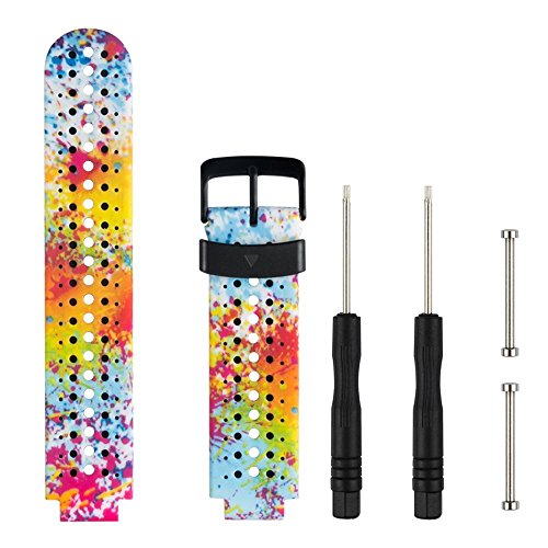 Fit-power de remplacement Smart Bracelet de montre bracelet accessoire pour Garmin Forerunner 220/230/235/620/630735 X T, taille unique, Splash ink