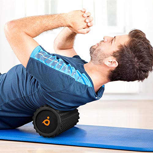 Foam Roller Masaje Kit | Rodillo de Espuma | Rodillo Masaje Muscular Stick | Spikey Lacrosse Pelota de Massager - Trigger Point Terapia Bola Accesorios para Yoga, Pilates, Gimnasio y Deportes en Casa
