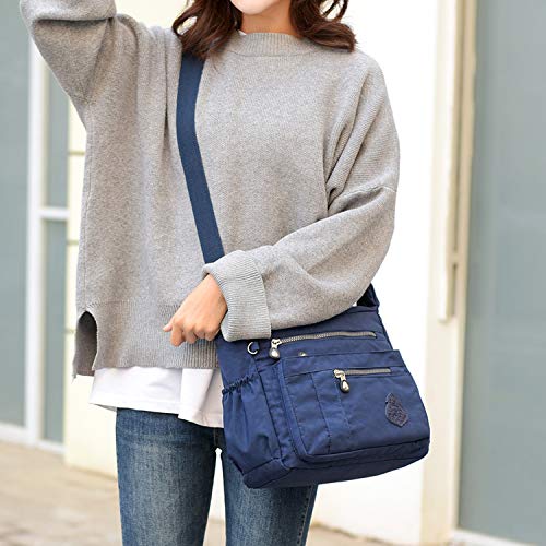 Foino Bolso Bandolera Ligero Bolsos de Moda Mujer Bolsos Escuela Bolsas de Deporte Impermeable Casual Bolsas de Viaje para Escolares