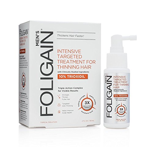 FOLIGAIN - Tratamiento de regeneración capilar para hombres con 10% de trioxidil - 59 ml.