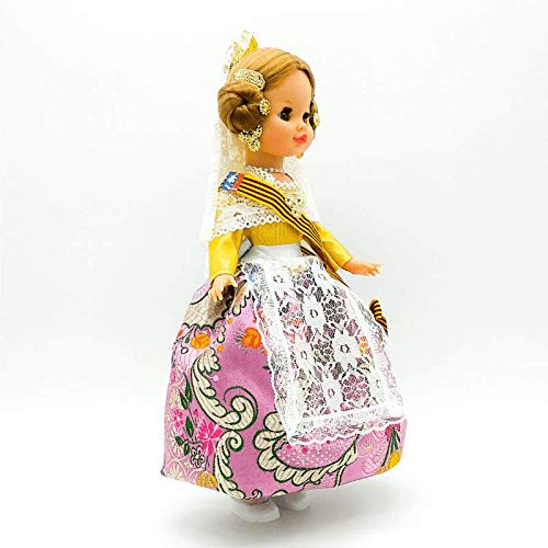 Folk Artesanía Muñeca Sintra 42 cm Similar Nancy. Vestido típico Valenciana o Fallera