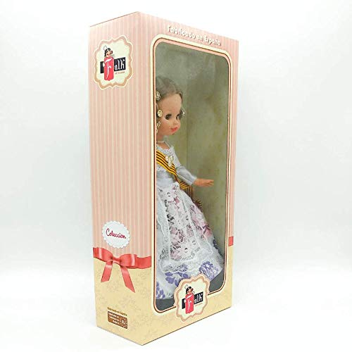 Folk Artesanía Muñeca Sintra 42 cm Similar Nancy. Vestido típico Valenciana o Fallera