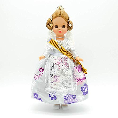 Folk Artesanía Muñeca Sintra 42 cm Similar Nancy. Vestido típico Valenciana o Fallera